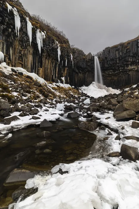 Framed Print : Svartifoss Waterfall Print, Iceland