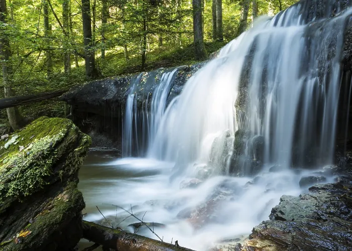 Framed Print : Waterfall at Struempfelbach stream Print, Germany Framed Print : Waterfall at Struempfelbach stream Print, Germany