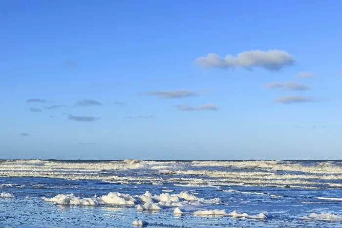 Framed Print : North Beach Wave Print, Norderney, Germany Framed Print : North Beach Wave Print, Norderney, Germany