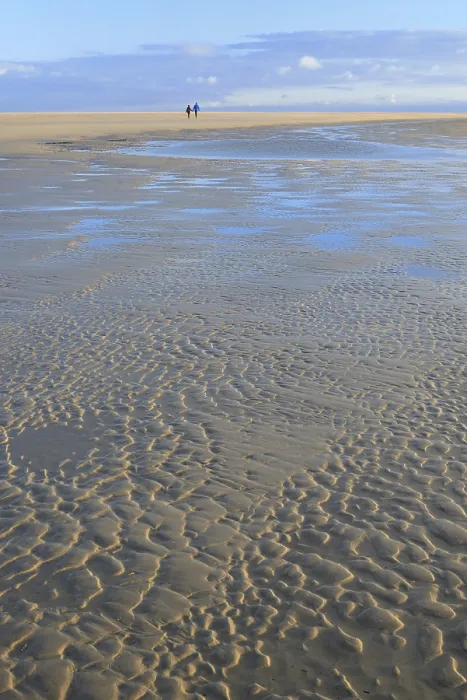 Framed Print : Wave-like patterns in sand at low tide, Sankt Peter-Ording, Germany Print Framed Print : Wave-like patterns in sand at low tide, Sankt Peter-Ording, Germany Print