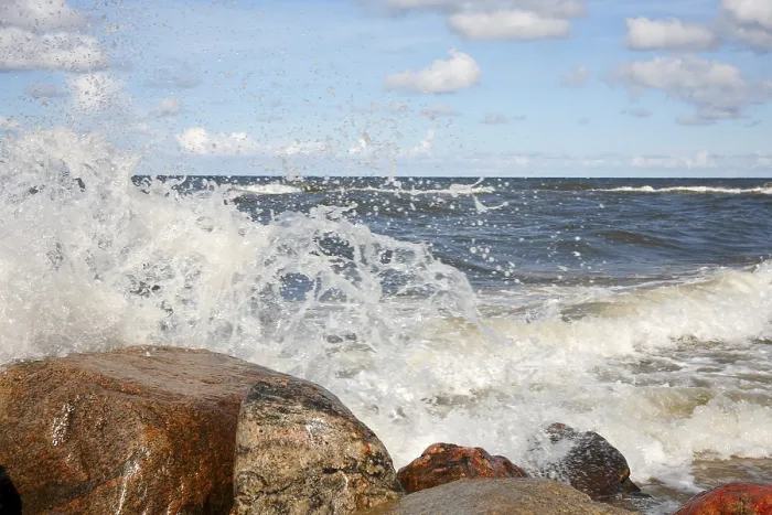 Framed Print : The Waves Breaking on a Stony Beach Print Framed Print : The Waves Breaking on a Stony Beach Print