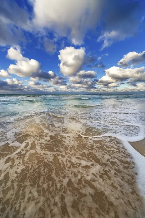 Framed Print : Waves Lapping on the Sandy Beach Print Framed Print : Waves Lapping on the Sandy Beach Print