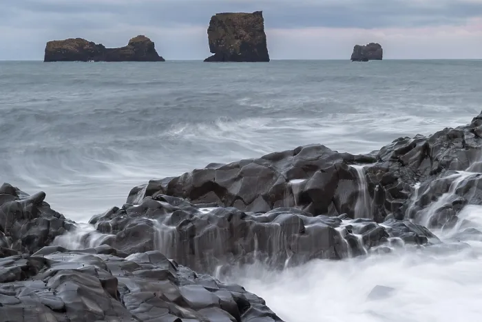 Framed Print : Waves over Columnar Basalt Print Framed Print : Waves over Columnar Basalt Print