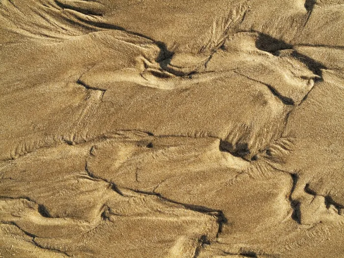 Framed Print : Wavy Pattern in Sand Print, Cadiz Province, Spain Framed Print : Wavy Pattern in Sand Print, Cadiz Province, Spain