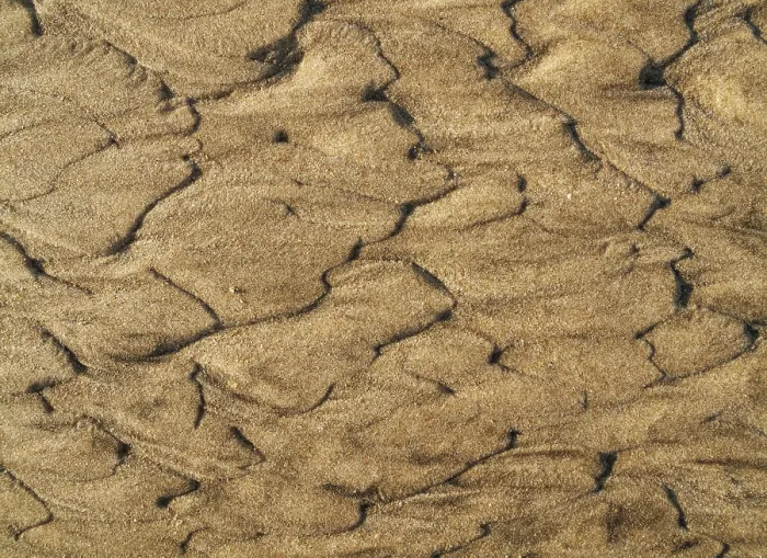 Framed Print : Wavy Pattern in Beach Sand Print, Cadiz, Spain Framed Print : Wavy Pattern in Beach Sand Print, Cadiz, Spain