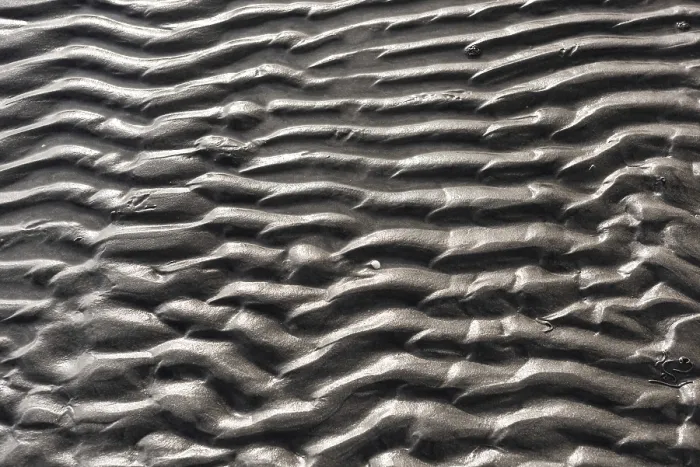 Framed Print : Wavy Pattern of Sand on a Beach Print Framed Print : Wavy Pattern of Sand on a Beach Print