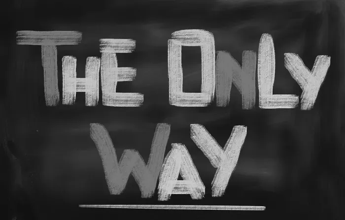 Framed Print : The Only Way Concept Print Framed Print : The Only Way Concept Print