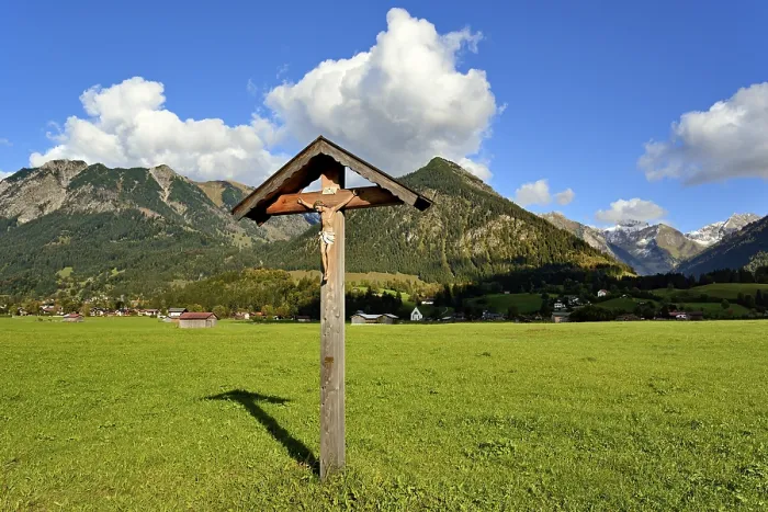 Framed Print : Panoramic View of Oberstdorf, Allgau Alps Print Framed Print : Panoramic View of Oberstdorf, Allgau Alps Print