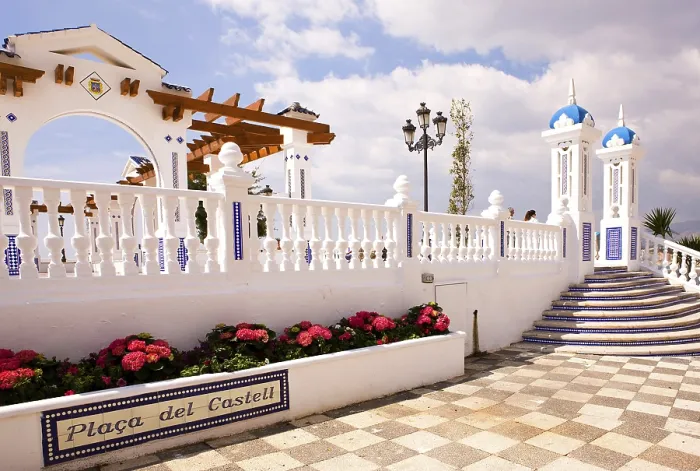 Framed Print : Way to the Observation Deck, Benidorm Print Framed Print : Way to the Observation Deck, Benidorm Print
