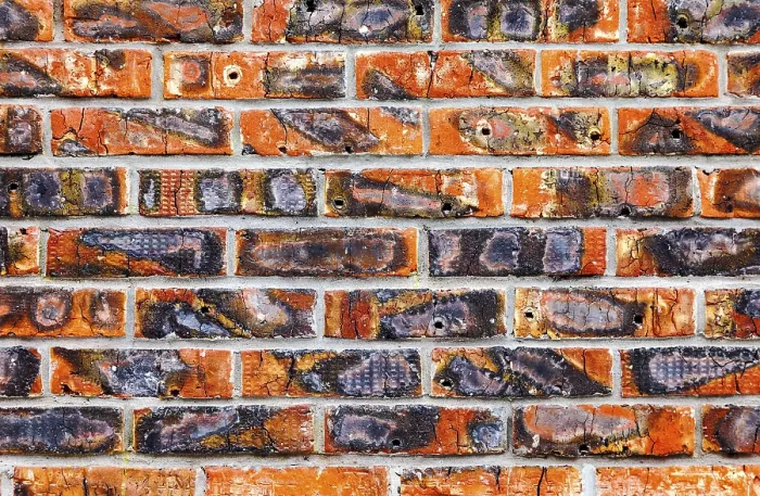 Framed Print : Weathered Red Brick Wall Print Framed Print : Weathered Red Brick Wall Print