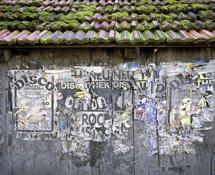 Framed Print : Weathered Posters on a Barn Print Framed Print : Weathered Posters on a Barn Print