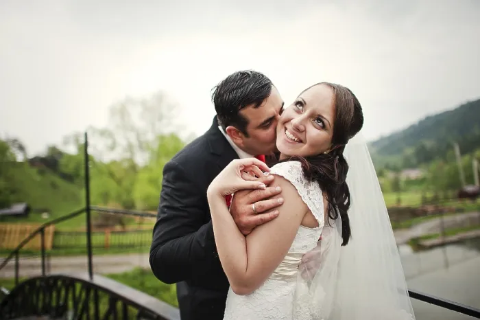 Framed Print : Wedding Couple at Small Bridge Print Framed Print : Wedding Couple at Small Bridge Print