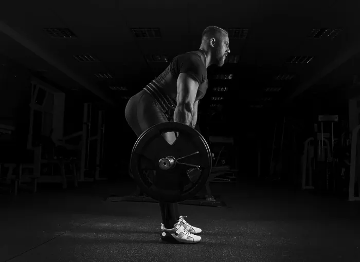 Framed Print : The Weightlifter Performs a Deadlift Exercise Print Framed Print : The Weightlifter Performs a Deadlift Exercise Print