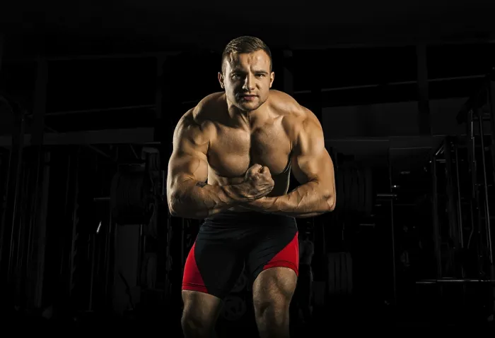 Framed Print : Weightlifter in Tense Pose Print Framed Print : Weightlifter in Tense Pose Print