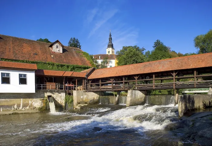 Framed Print : Feistitz Weir System Print, Styria, Austria Framed Print : Feistitz Weir System Print, Styria, Austria