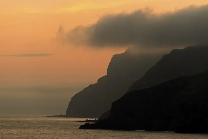 Framed Print : West Coast Evening Light Print, Suuroy, Faroe Islands