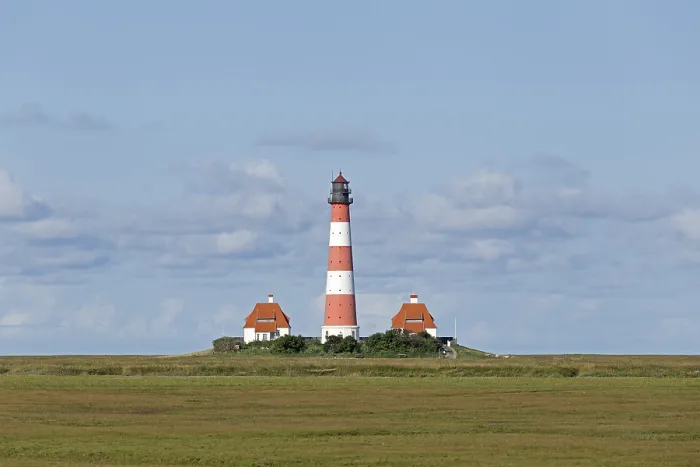 Framed Print : Westerhever Lighthouse Print, Schleswig-Holstein, Germany Framed Print : Westerhever Lighthouse Print, Schleswig-Holstein, Germany