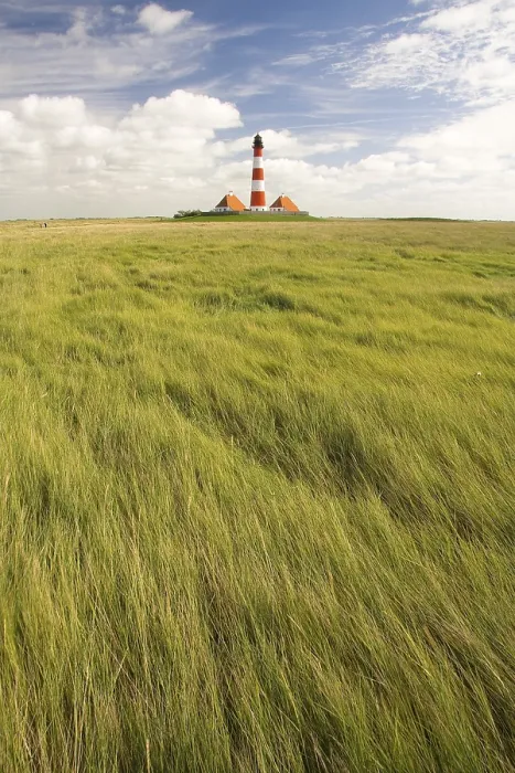 Framed Print : Westerhever Lighthouse Print, Eiderstedt, Germany Framed Print : Westerhever Lighthouse Print, Eiderstedt, Germany