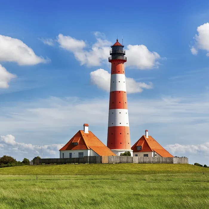 Framed Print : Westerheversand Lighthouse Print, Westerhever, Germany Framed Print : Westerheversand Lighthouse Print, Westerhever, Germany