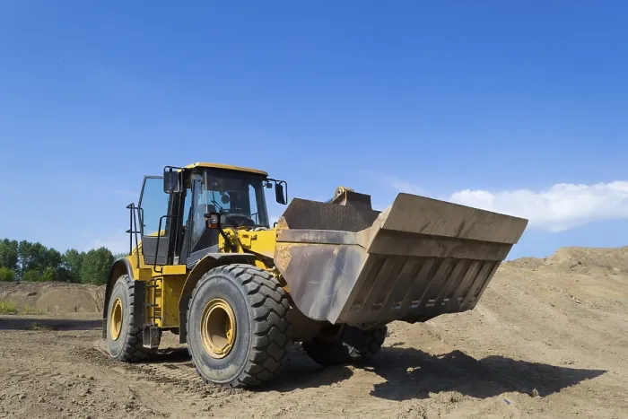 Framed Print : A Wheel Loader in Use on a Construction Site Print Framed Print : A Wheel Loader in Use on a Construction Site Print