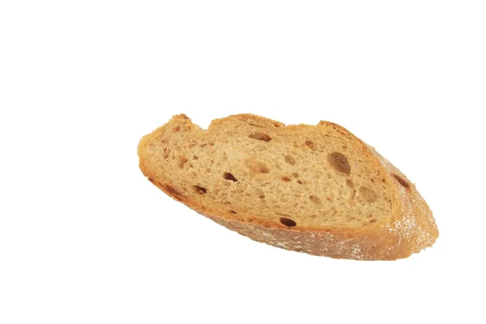Framed Print : White Bread Print - One Slice Isolated Framed Print : White Bread Print - One Slice Isolated
