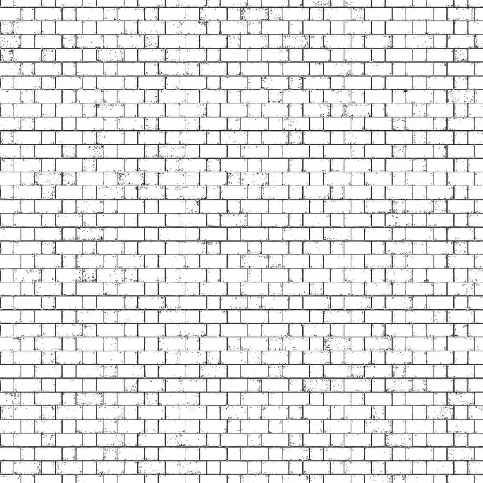 Framed Print : Rustic White Brick Wall Print with Patterned Design Framed Print : Rustic White Brick Wall Print with Patterned Design