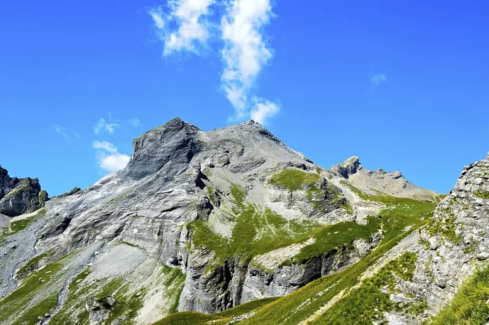 Framed Print : White Clouds above Six Noir Summit Print, Bernese Alps Framed Print : White Clouds above Six Noir Summit Print, Bernese Alps