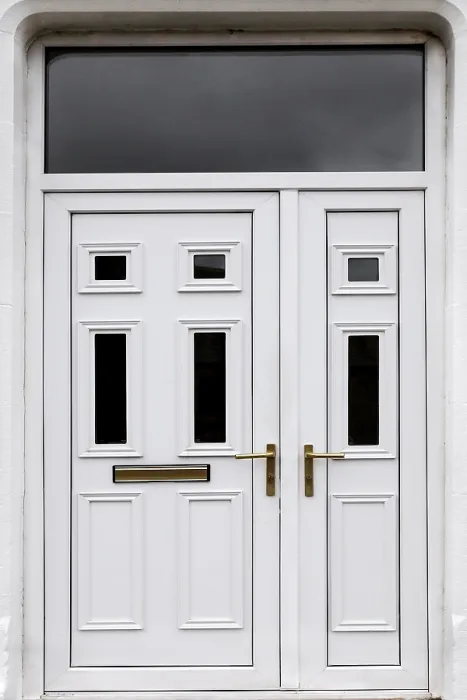 Framed Print : White Door Print by ImageBROKER Framed Print : White Door Print by ImageBROKER