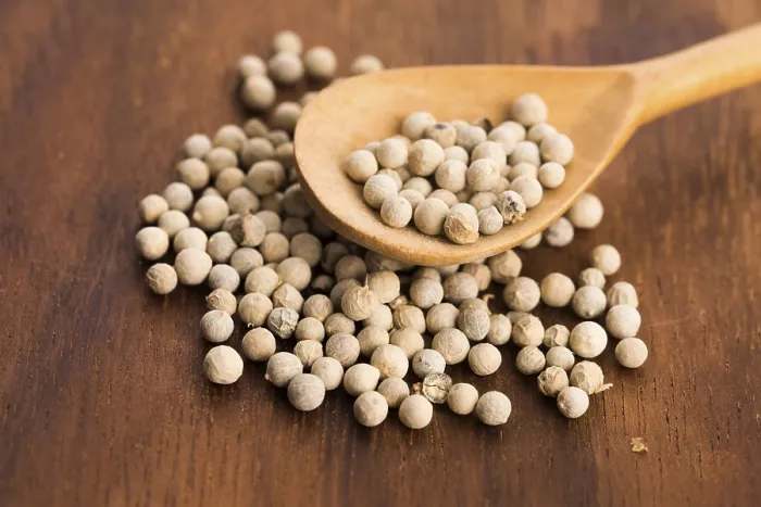 Framed Print : White Peppercorn Print