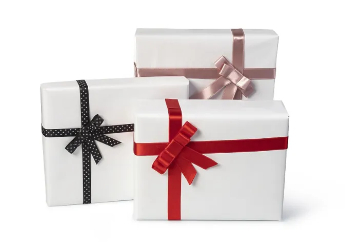 Framed Print : White Gift Boxes with Ribbon Print Framed Print : White Gift Boxes with Ribbon Print