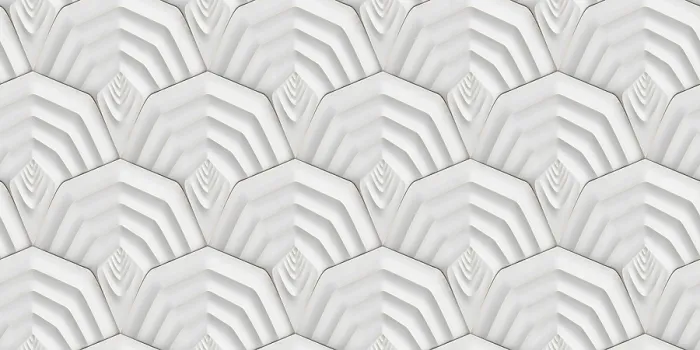 Framed Print : White Prism Pattern 3D Depth Effect Print Framed Print : White Prism Pattern 3D Depth Effect Print