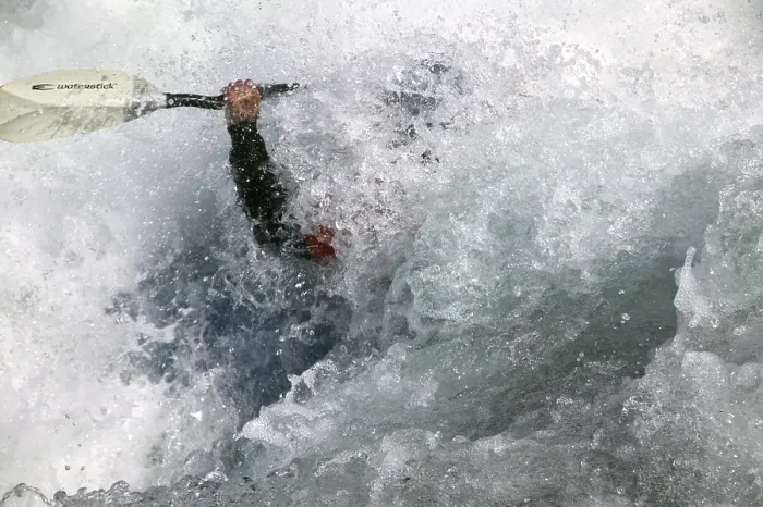 Framed Print : White Water Kayaking Print Framed Print : White Water Kayaking Print