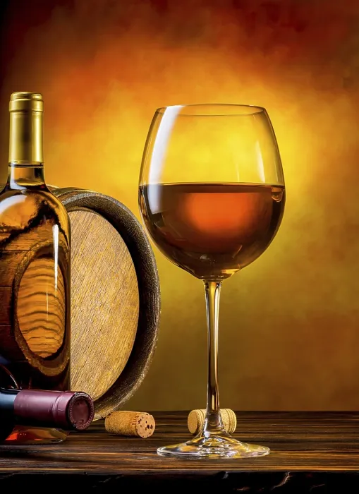 Framed Print : White Wine Composition Print on Orange Background Framed Print : White Wine Composition Print on Orange Background