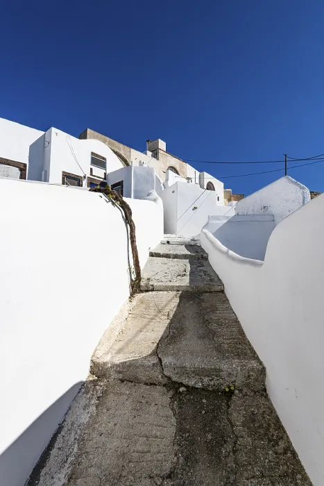 Framed Print : Whitewashed Architecture in Pyrgos, Santorini Print Framed Print : Whitewashed Architecture in Pyrgos, Santorini Print