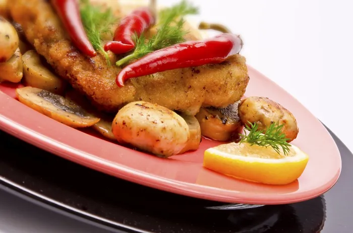 Framed Print : Wiener Schnitzel Print, Austrian Dish Framed Print : Wiener Schnitzel Print, Austrian Dish