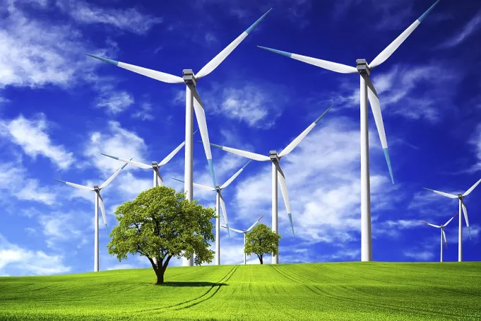 Framed Print : Wind Energy Print - Turbine Landscape Framed Print : Wind Energy Print - Turbine Landscape