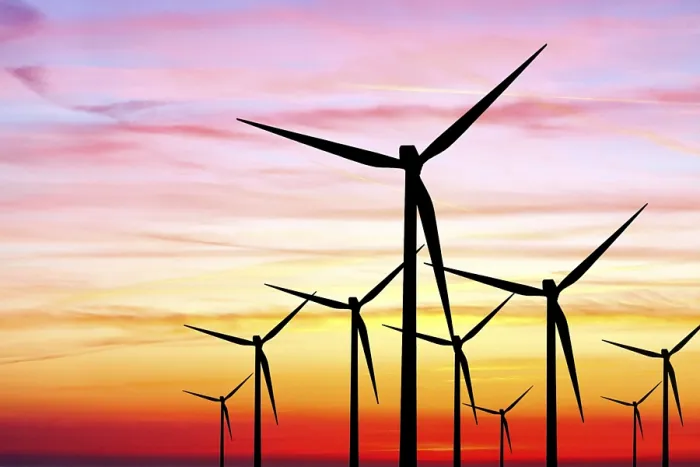Framed Print : Wind Farm Sunset Print Framed Print : Wind Farm Sunset Print