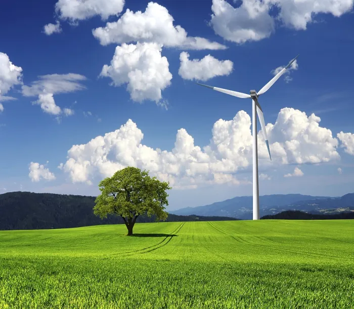 Framed Print : Wind Turbine Print - Renewable Energy Source Framed Print : Wind Turbine Print - Renewable Energy Source
