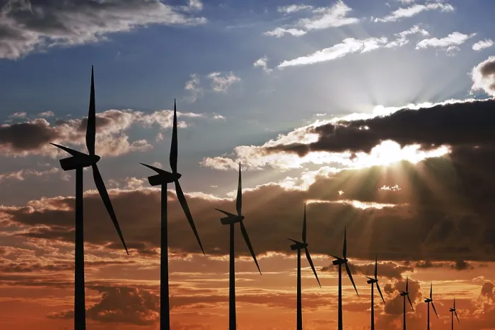 Framed Print : Wind Power Energy Print: Turbines in Motion Framed Print : Wind Power Energy Print: Turbines in Motion