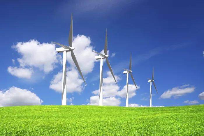 Framed Print : Wind Power Generators Print