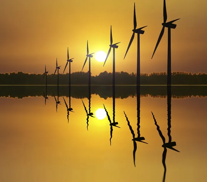 Framed Print : Wind Power at Sunset Print Framed Print : Wind Power at Sunset Print