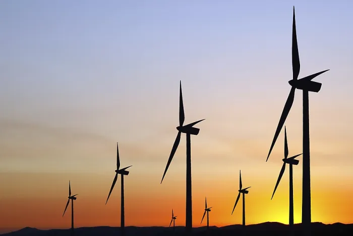 Framed Print : Wind Power at Sunset Print Framed Print : Wind Power at Sunset Print