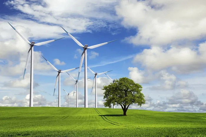 Framed Print : Wind Turbine Print - Renewable Energy Source Framed Print : Wind Turbine Print - Renewable Energy Source