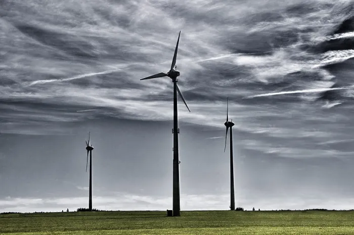 Framed Print : Wind Turbine Print - Renewable Energy Source Framed Print : Wind Turbine Print - Renewable Energy Source