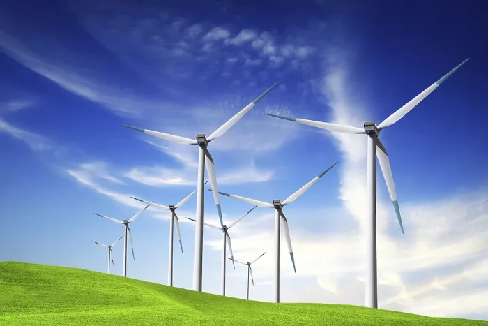 Framed Print : Wind Turbine Print: Renewable Energy Installation Framed Print : Wind Turbine Print: Renewable Energy Installation