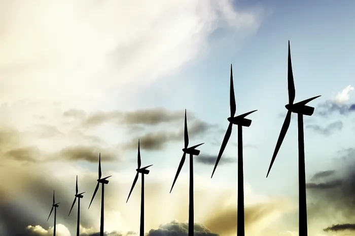 Framed Print : Wind Turbine Print - Renewable Energy Source