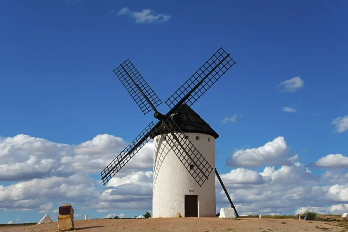 Framed Print : Campo de Criptana Windmill Print, Spain Framed Print : Campo de Criptana Windmill Print, Spain