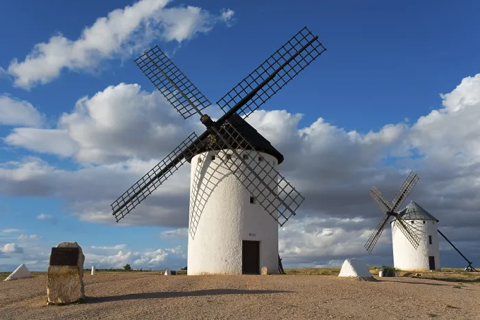 Framed Print : Campo de Criptana Windmill Print, Spain Framed Print : Campo de Criptana Windmill Print, Spain