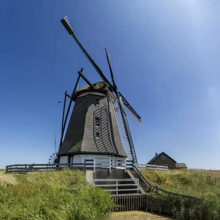 Framed Print : Windmill Print, Texel Netherlands Framed Print : Windmill Print, Texel Netherlands