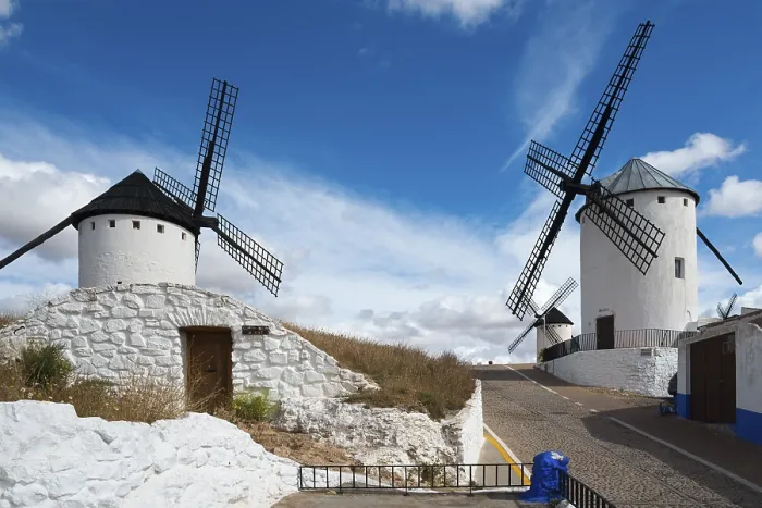 Framed Print : Two Windmills Print, Campo de Criptana, Spain Framed Print : Two Windmills Print, Campo de Criptana, Spain
